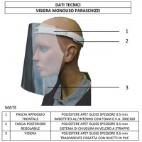 Visiera protettiva Paraschizzi ARW-45242